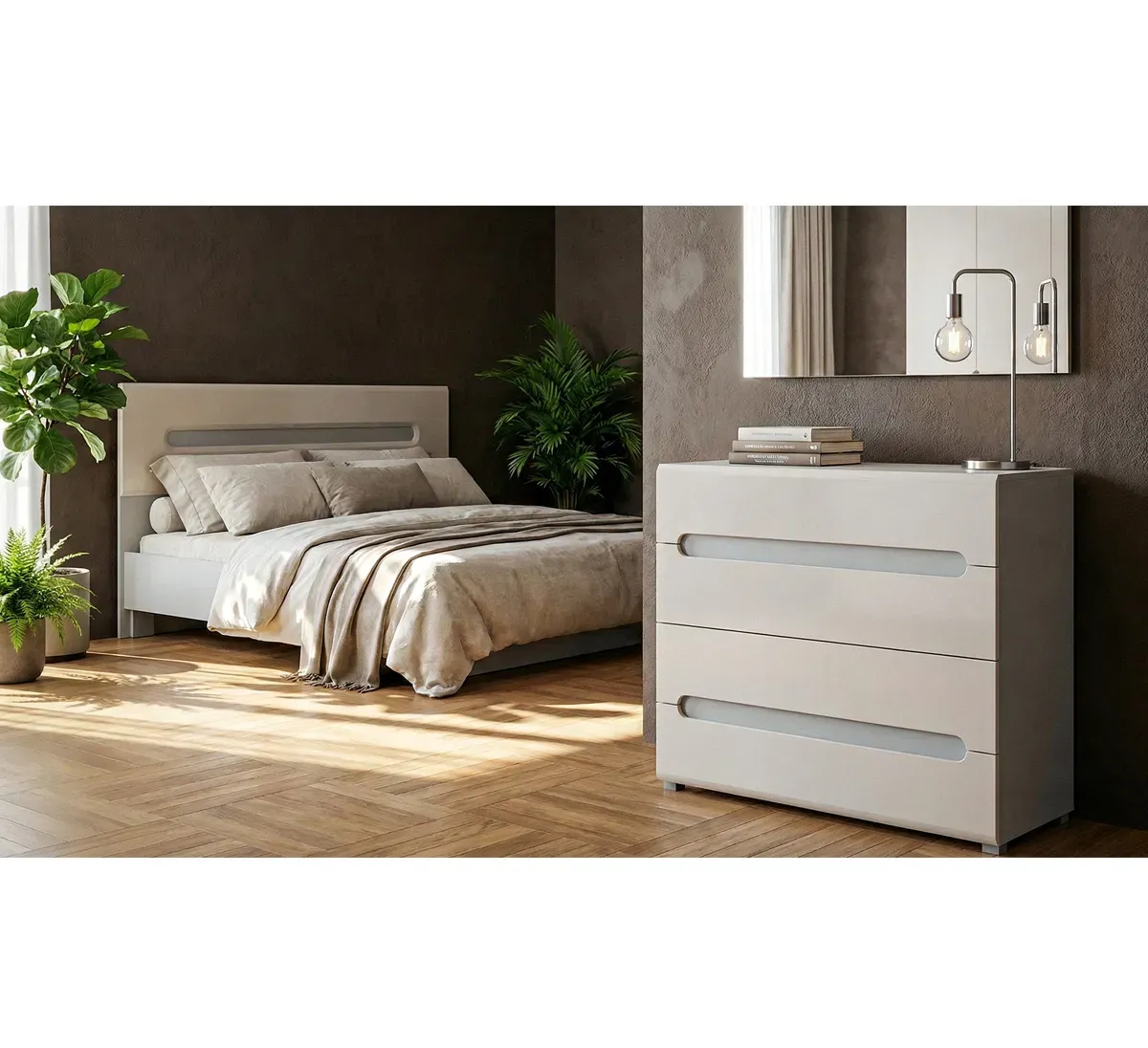 Кровать Fortis МН-026-10-140-С1 Леонардо Кашемир