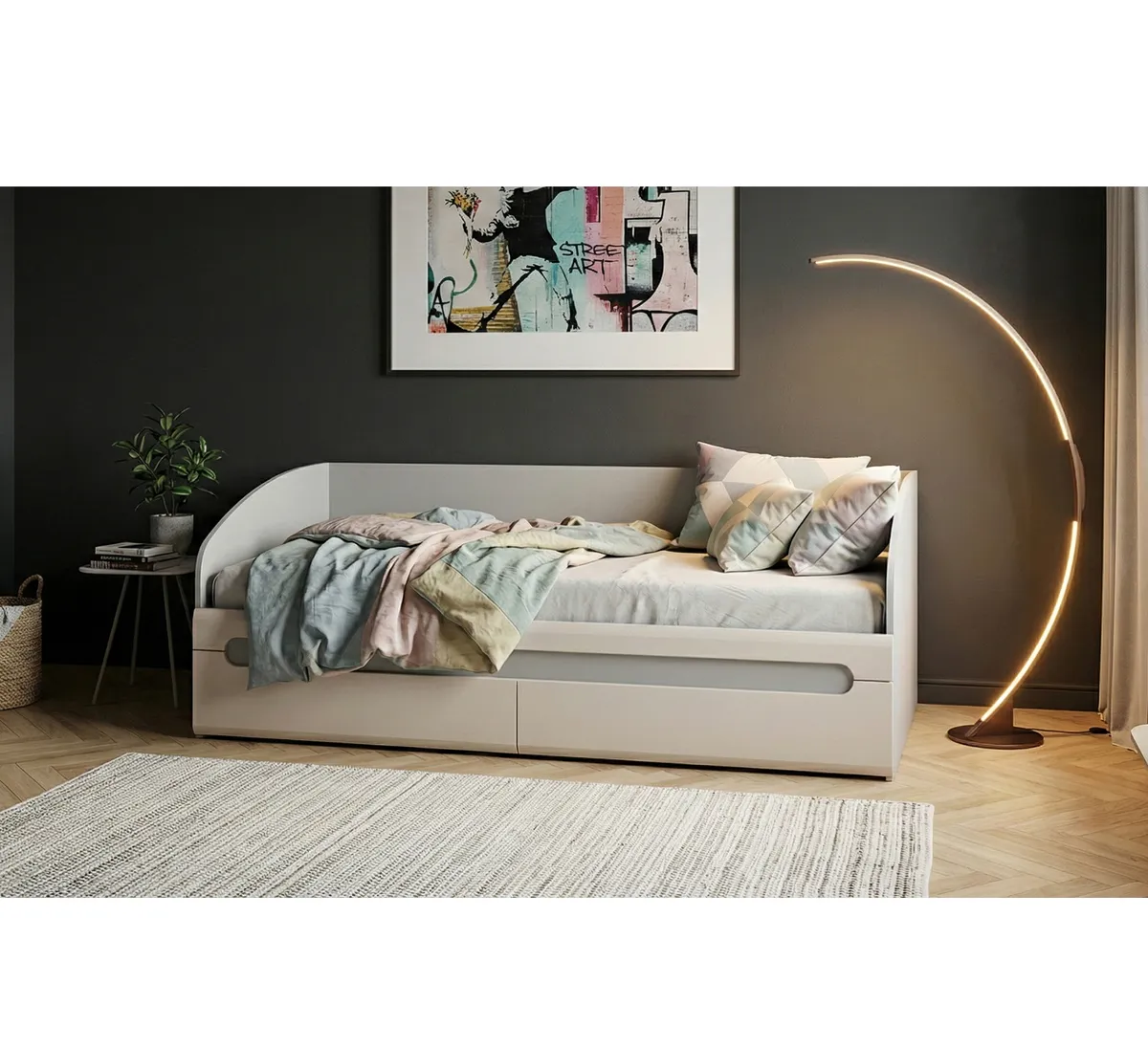 Кровать Fortis МН-026-12-С1 Леонардо Кашемир