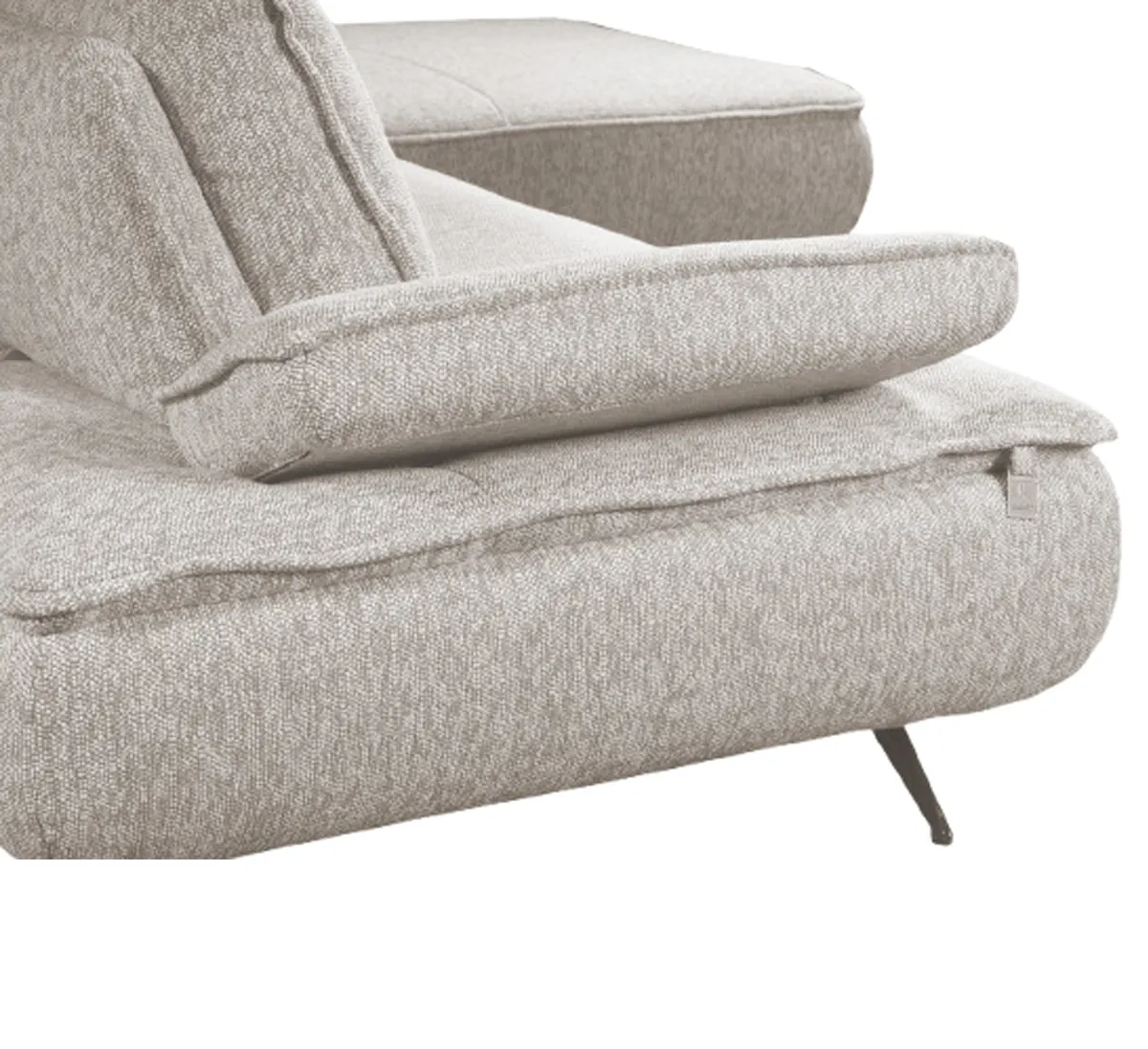 Диван угловой правый Fortis 33976 (светло-бежевый)