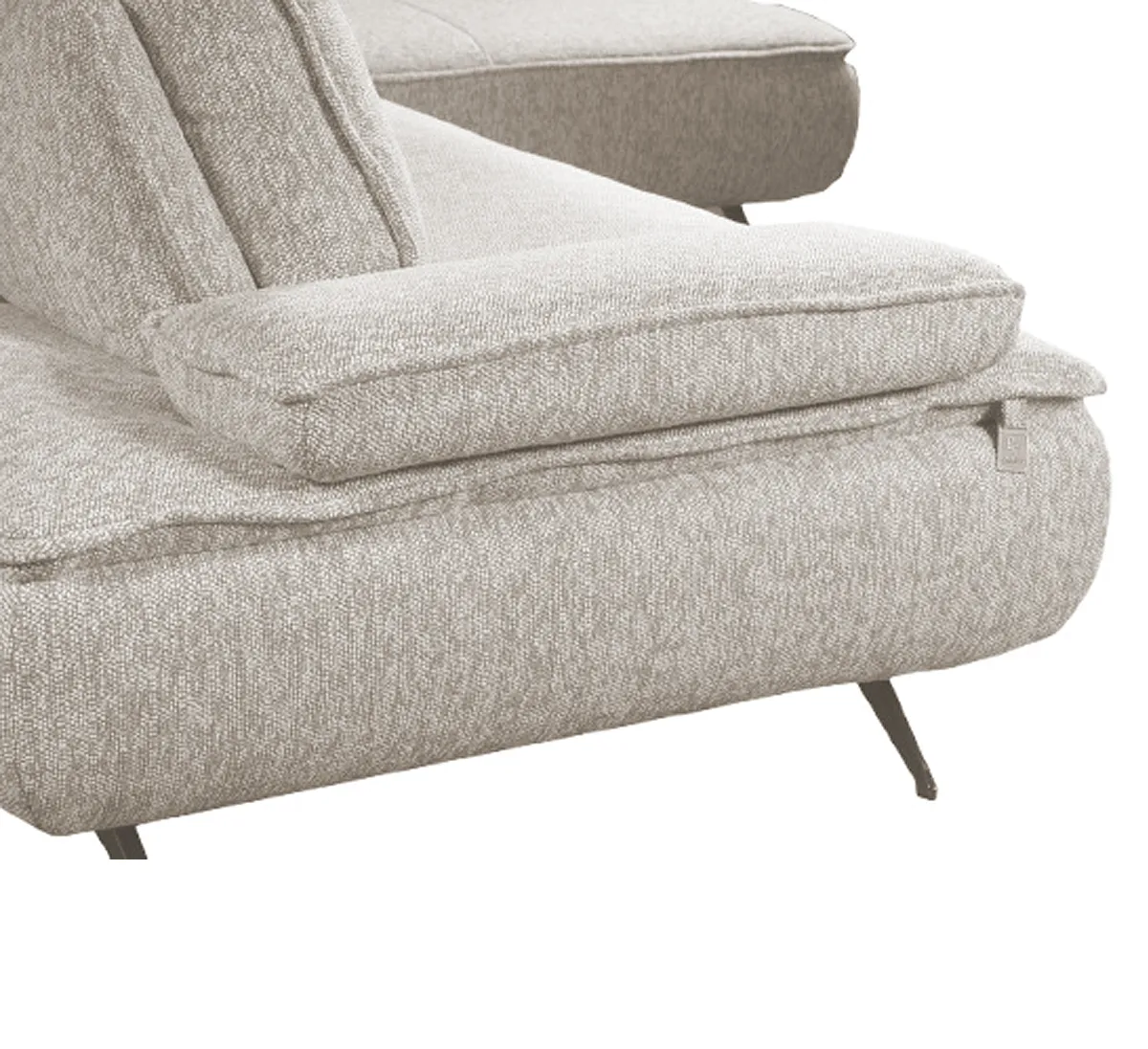 Диван угловой правый Fortis 33976 (светло-бежевый)