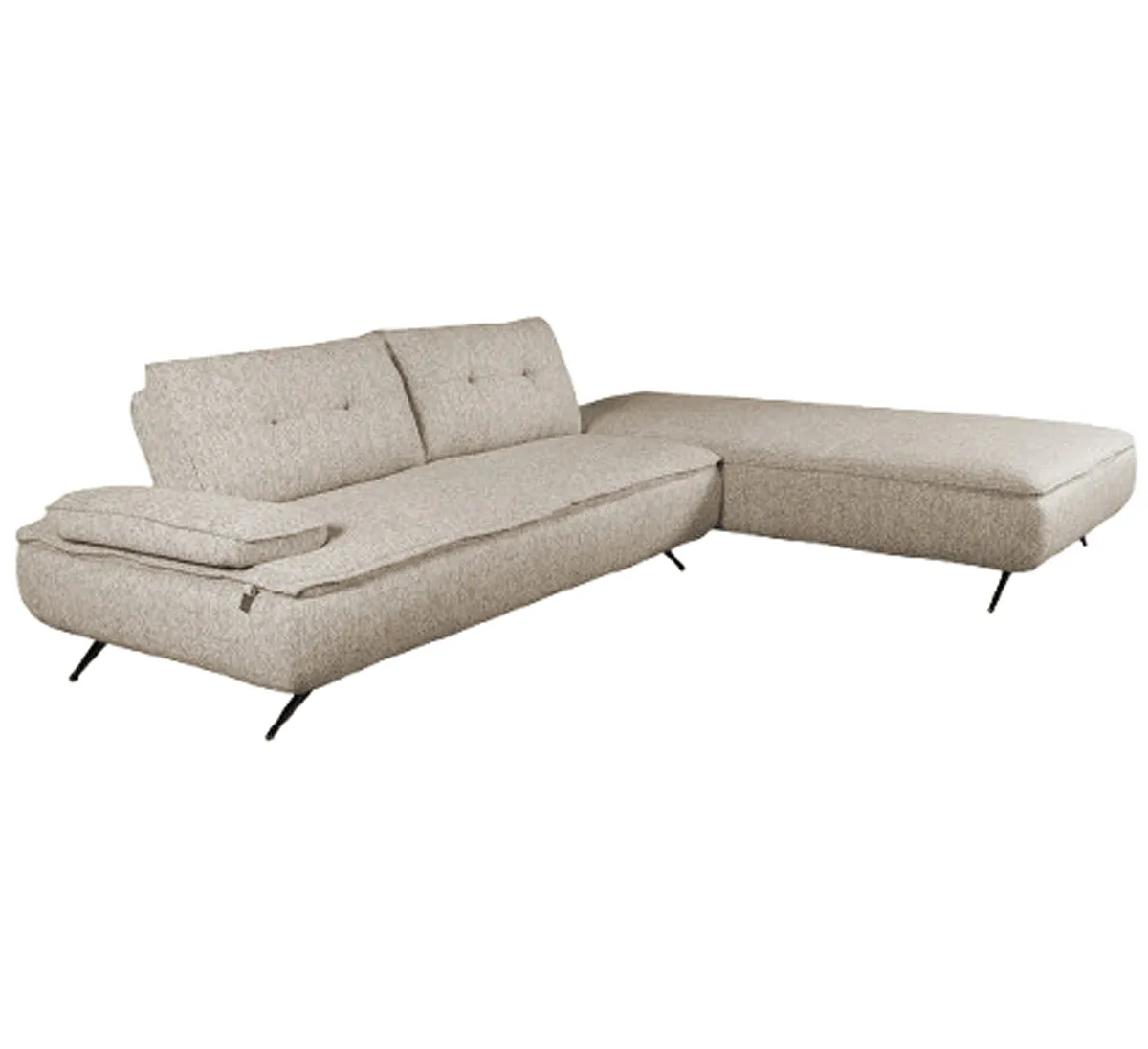 Диван угловой правый Fortis 33976 (светло-бежевый)