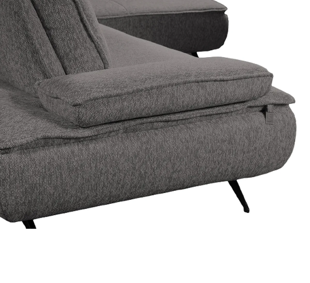 Диван угловой правый Fortis 33976 (серый)