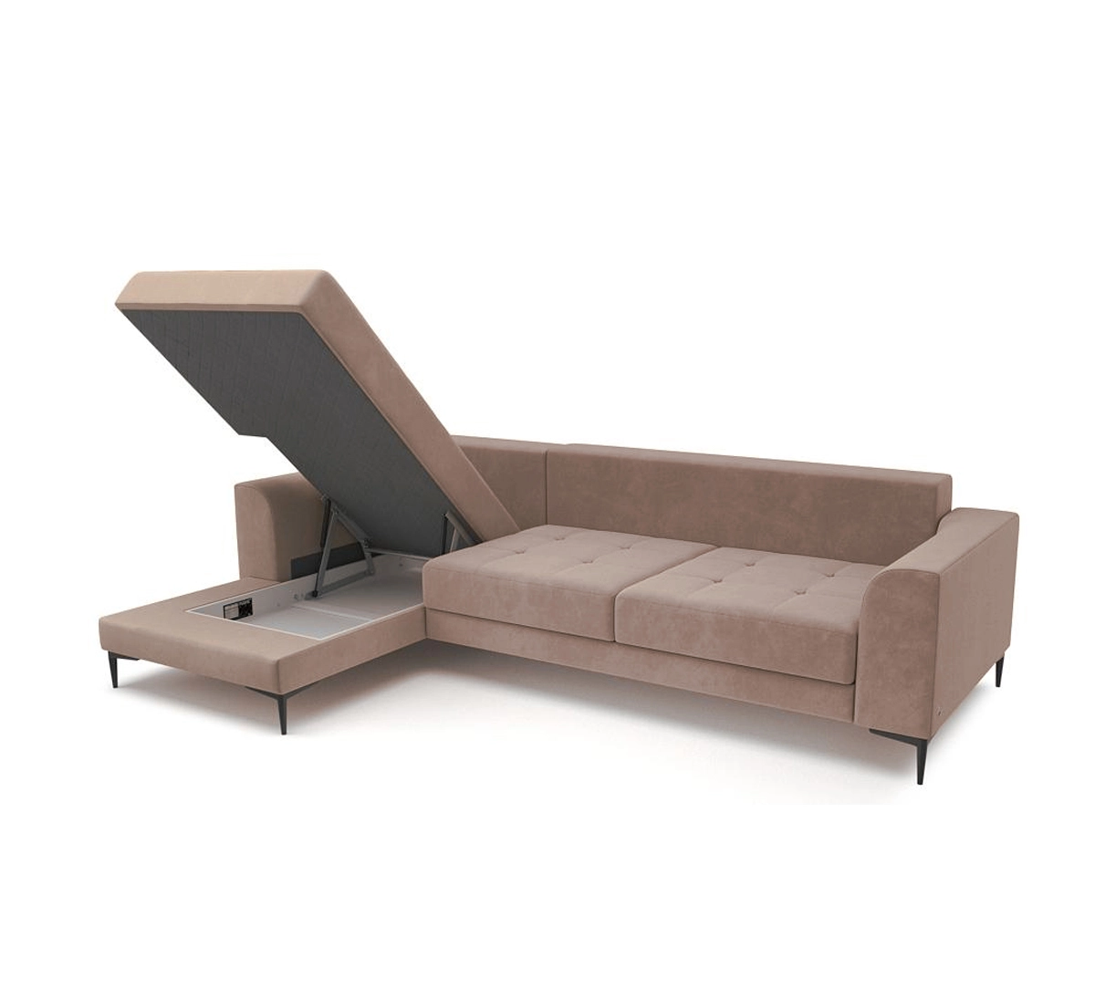 Диван левый угол Fortis Пьер (Noel beige)